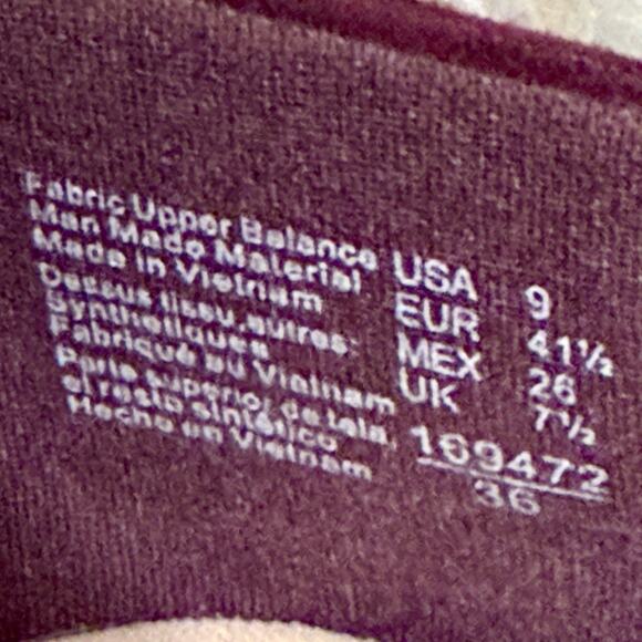 AE American Eagle Womens Shoes Port Red Wine Ballet Flats Size 9 Pleated Detail - Picture 8 of 12